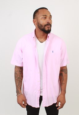 Vintage Polo Ralph Lauren pink short sleeve shirt