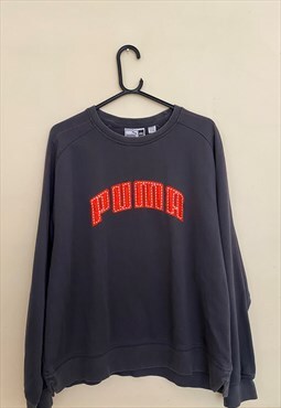 Vintage 90'S PUMA Sweatshirt. Sweater.