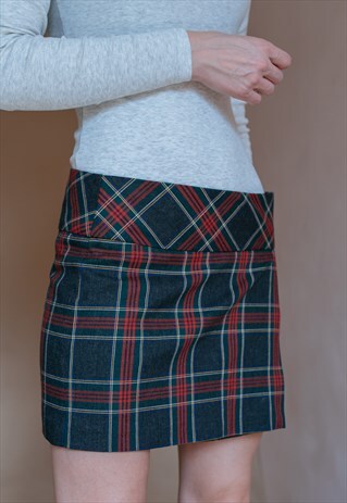 VINTAGE 90S' CHECKERED MINI SKIRT