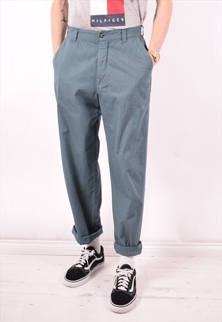 LEE MENS VINTAGE TROUSERS W32 L30 GREEN 90S