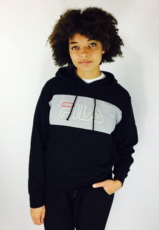 FILA BIG LOGO EMBROIDERED HOODIE