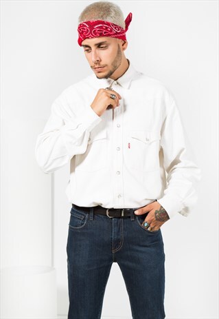 VINTAGE 80'S LEVI'S DENIM SHIRT / 0094 / 100