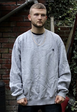 VINTAGE GREY CHAMPION SWEATSHIRT XXL