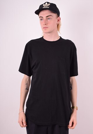 WRANGLER MENS VINTAGE T-SHIRT TOP LARGE BLACK 90S