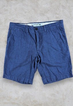 Lacoste Blue Chino Shorts Chambray Men's W32