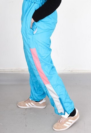 VINTAGE BLUE SHELL TRACK PANTS