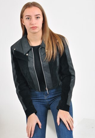 VINTAGE 90'S REAL LEATHER JACKET