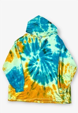 Vintage 80s abernathy sport tie dye hoodie large BV16636