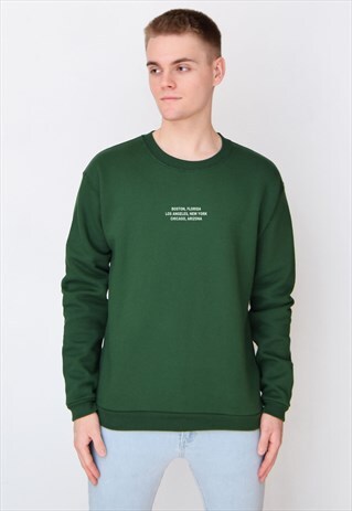 GREEN LOCATION (WHITE) SWEATSHIRT