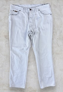 Vintage Wrangler Texas Jeans Cream Straight Leg Men W36 L30