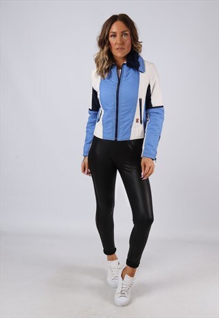 K-WAY 70'S SKI JACKET SPORTS SNOW FITTED UK 6 (G94T)