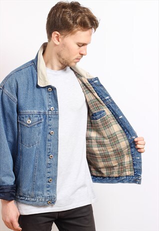 VINTAGE BLANKET LINED DENIM JACKET
