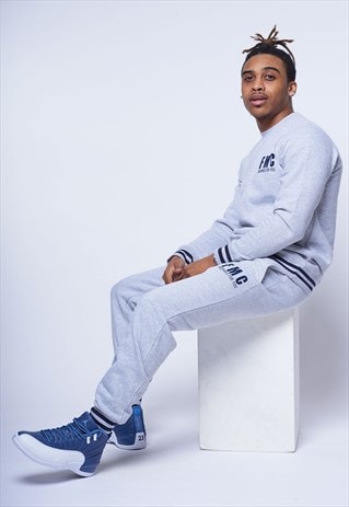 GREY STRIPE CUFF TRACKSUIT