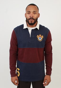 Men's Polo Ralph Lauren Striped Embroidered Rugby Polo shirt