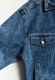 80S ACID WASH DENIM JACKET VINTAGE EARLY 80S 19277