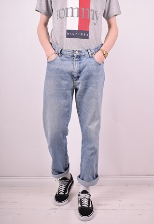 WRANGLER MENS VINTAGE JEANS W36 L30 BLUE 90'S