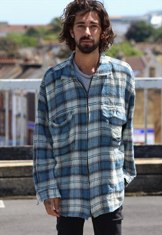 VINTAGE // 90'S // ZIP-UP SHIRT