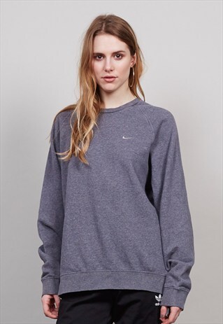 VINTAGE OVERSIZED 90'S NIKE GREY SWEATER