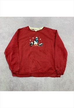 Vintage Christmas Sweatshirt Women's XL