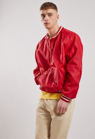 VINTAGE 1/4 ZIP SHELL JACKET