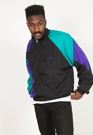VINTAGE 80S USA PUMA SHELL SPORT JACKET / S0176