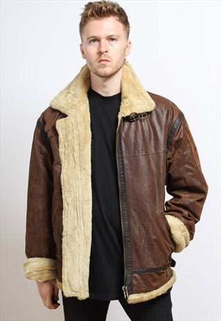 VINTAGE LEATHER AVIATOR JACKET