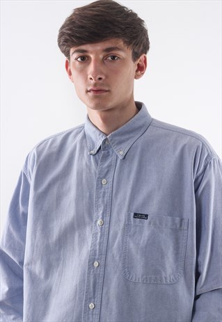 VINTAGE CHAPS X POLO RALPH LAUREN 90S BLUE LONG SLEEVE