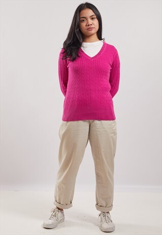VINTAGE TOMMY HILFIGER V-NECK JUMPER