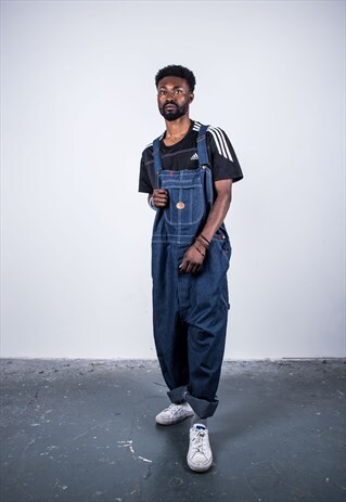 VINTAGE BLUE DENIM DUNGAREES