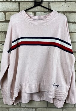 White Tommy Hilfiger Womens Large Jumper