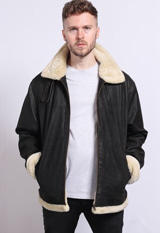 VINTAGE LEATHER AVIATOR JACKET