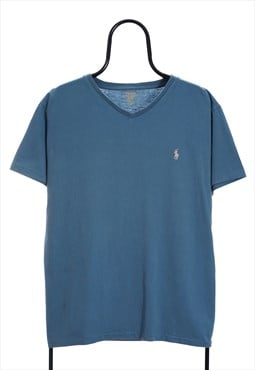 Ralph Lauren Vintage Blue VNeck TShirt Womens