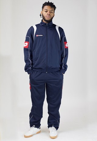 VINTAGE 90'S LOTTO NAVY TRACKSUIT