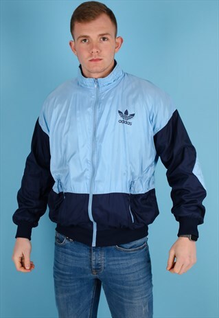 VINTAGE ADIDAS SHELL JACKET IN BLUE NJ665