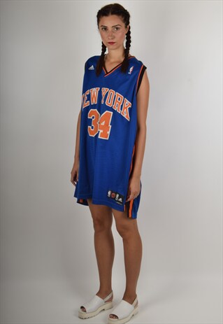 VINTAGE ADIDAS BASKETBALL TANK TOP NEW YORK SIZE XXL (982)