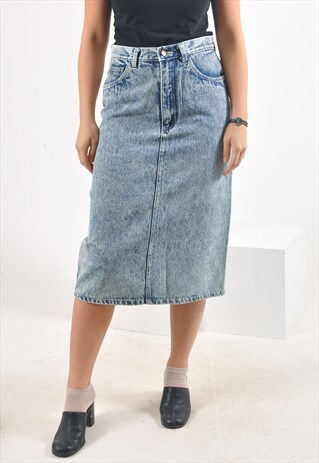 VINTAGE 90'S MIDI DENIM SKIRT