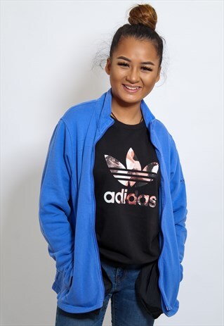 VINTAGE COLUMBIA FLEECE JACKET IN M/L BLUE