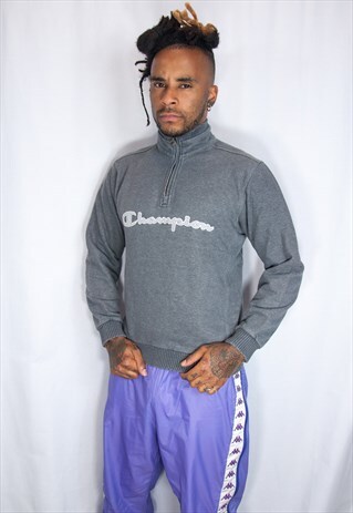 CHAMPION EMBROIDED VINTAGE ZIP SWEATSHIRT