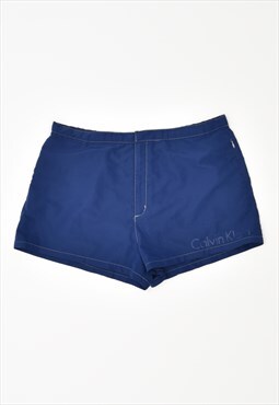 Vintage Calvin Klein Swimming Shorts Navy Blue