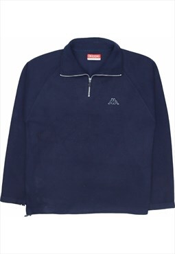 Kappa 90's Quarter Zip Fleece Sweatshirt XLarge (missing siz