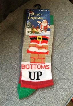 Bottoms Up Christmas Socks