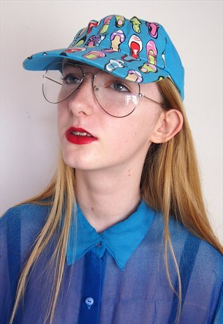 BLUE SHOES PRINT CAP
