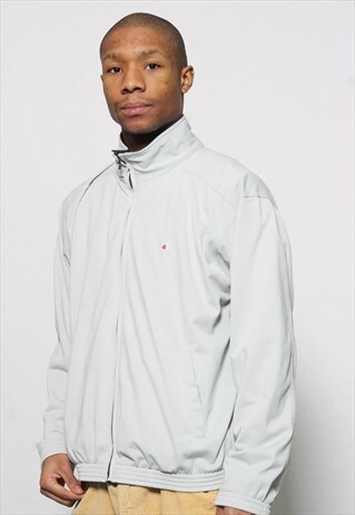 VINTAGE CHAMPION JACKET TRACK TOP GREY