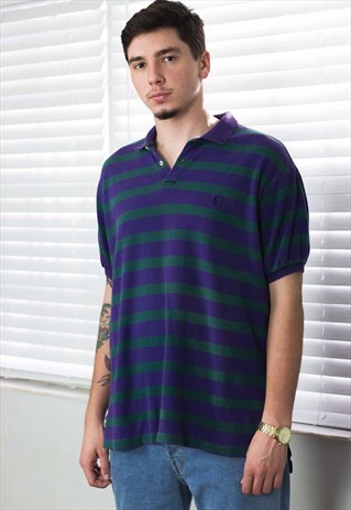 VINTAGE POLO RALPH LAUREN SHIRT LOGO 90S XL 10.1