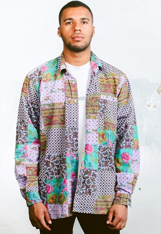 VINTAGE 90S PATTERN SHIRT