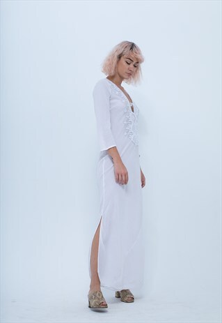 ORGANIC COTTON LONG FESTIVAL DRESS