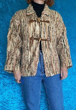 Vintage Chunky Knit Cardigan or Jacket