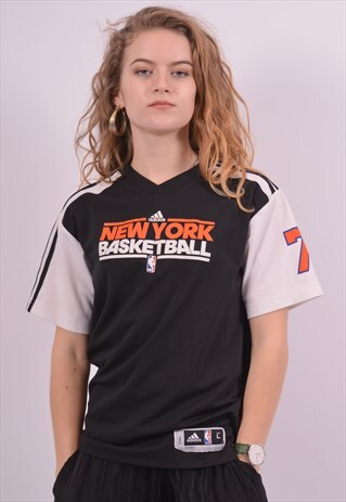 VINTAGE ADIDAS NBA T-SHIRT TOP BLACK