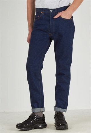 VINTAGE NAVY LEVI'S 501 FIT DENIM JEANS