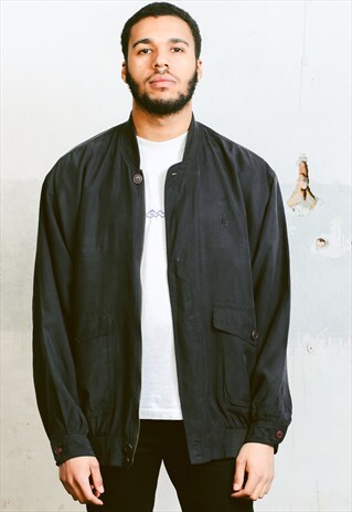 VINTAGE SILK BOMBER JACKET